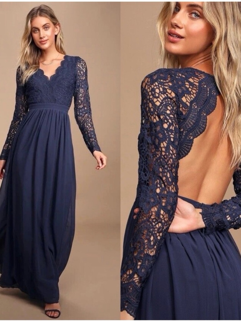 Lulu's Awaken My Love Lace Maxi Dress